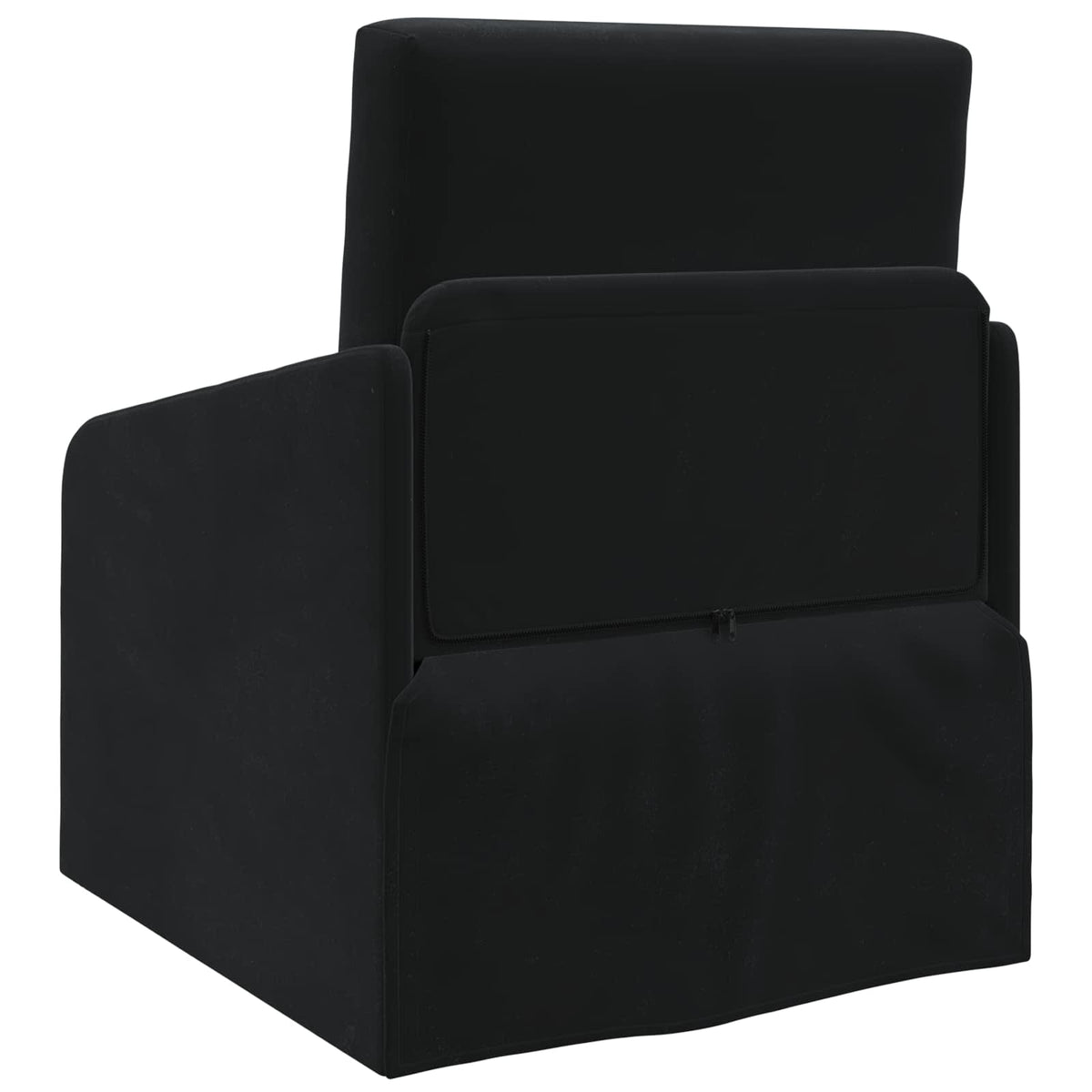 vidaXL Folding Sofa Bed Black 65 x 80 x 83 cm Velvet