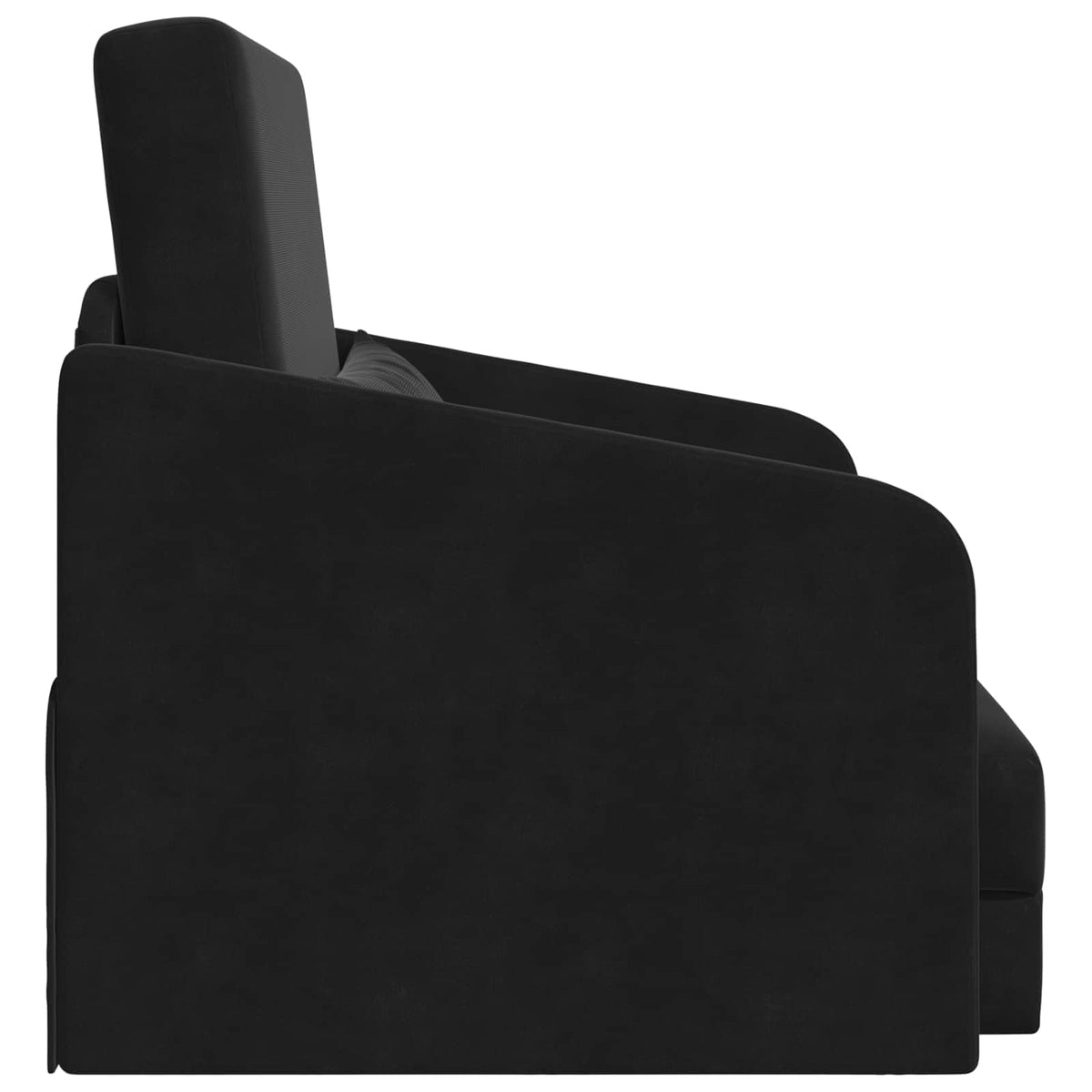 vidaXL Folding Sofa Bed Black 65 x 80 x 83 cm Velvet
