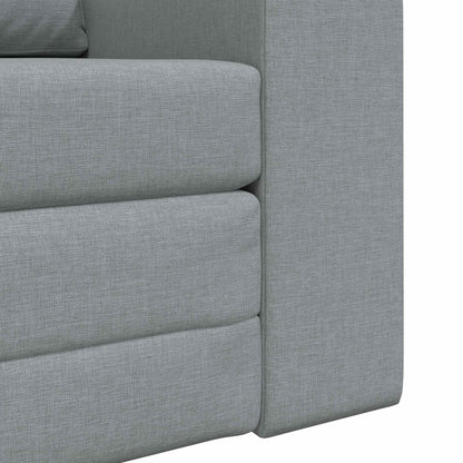 vidaXL Folding Sofa Bed Light Grey 98 x 71 x 83 cm Fabric