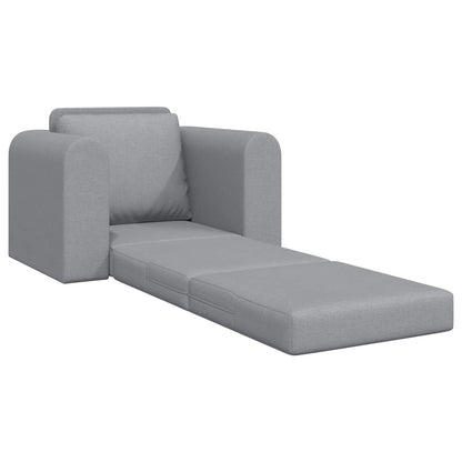 vidaXL Folding Sofa Bed Light Grey 98 x 71 x 83 cm Fabric