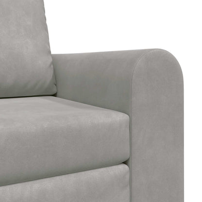 vidaXL Folding Sofa Bed Light Grey 98 x 71 x 83 cm Velvet