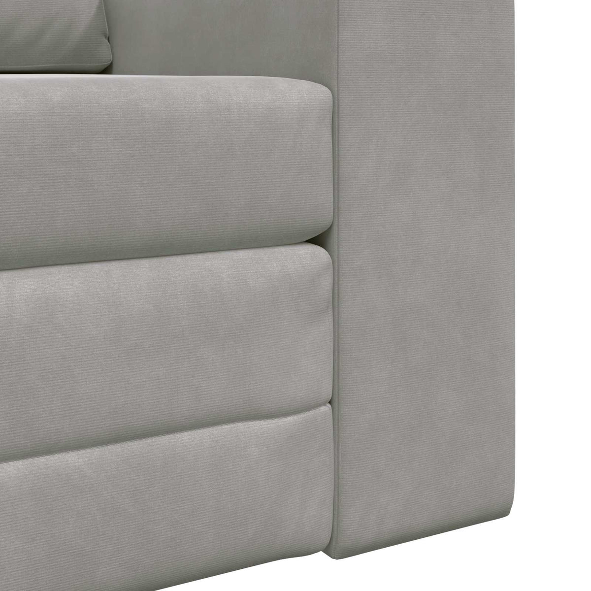 vidaXL Folding Sofa Bed Light Grey 98 x 71 x 83 cm Velvet