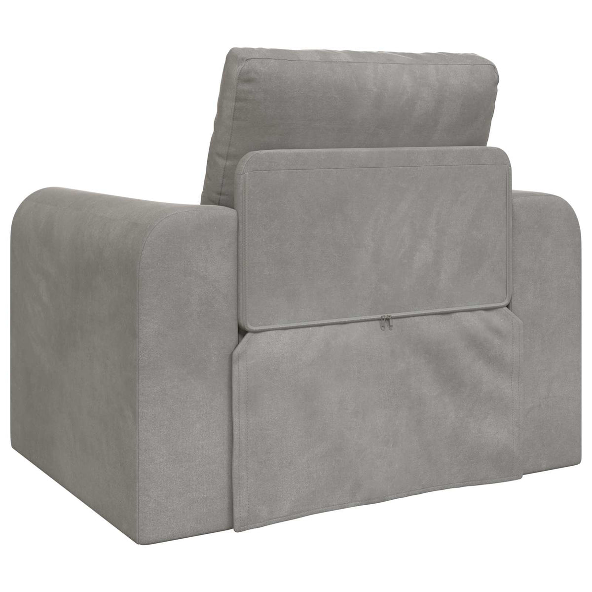 vidaXL Folding Sofa Bed Light Grey 98 x 71 x 83 cm Velvet