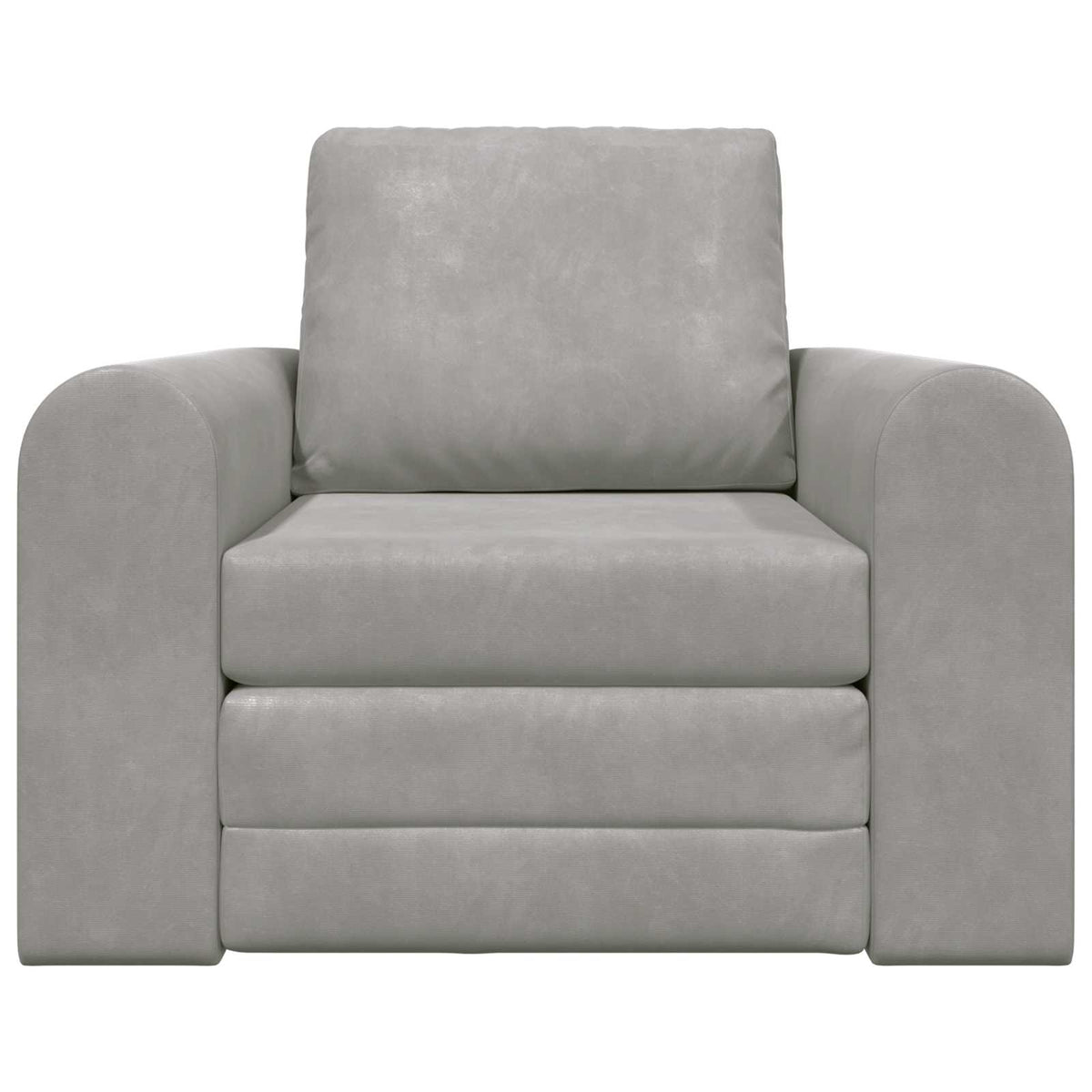vidaXL Folding Sofa Bed Light Grey 98 x 71 x 83 cm Velvet