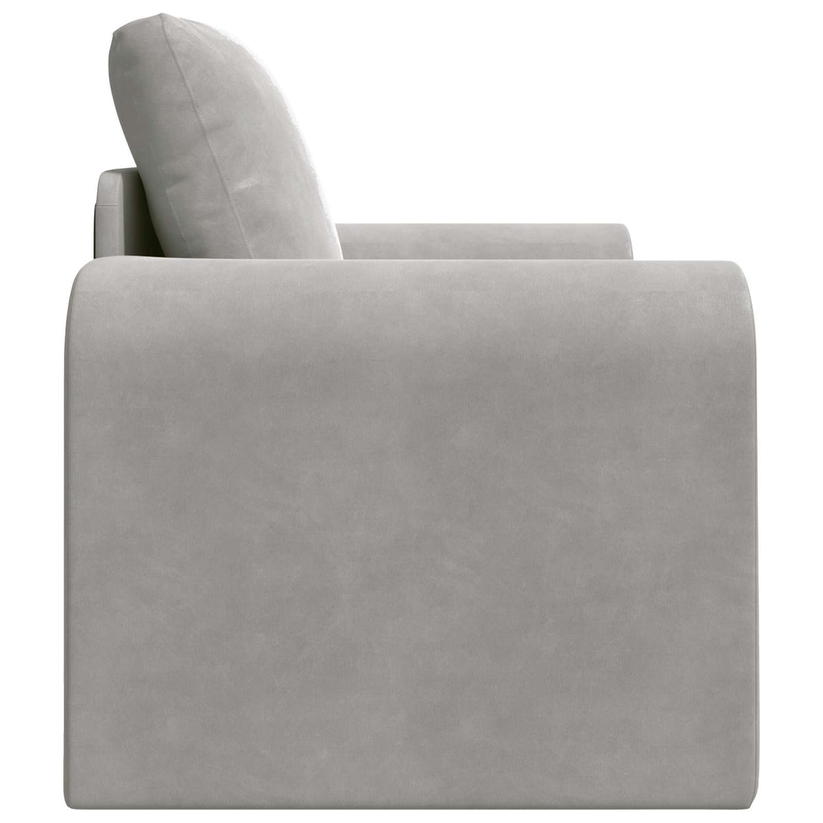 vidaXL Folding Sofa Bed Light Grey 98 x 71 x 83 cm Velvet