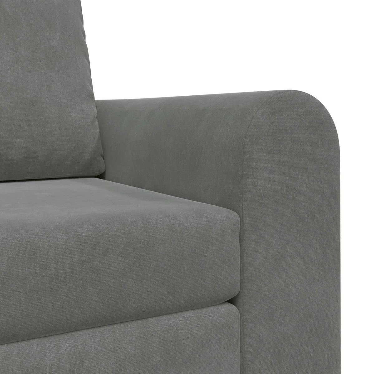 vidaXL Folding Sofa Bed Dark Grey 98 x 71 x 83 cm Velvet
