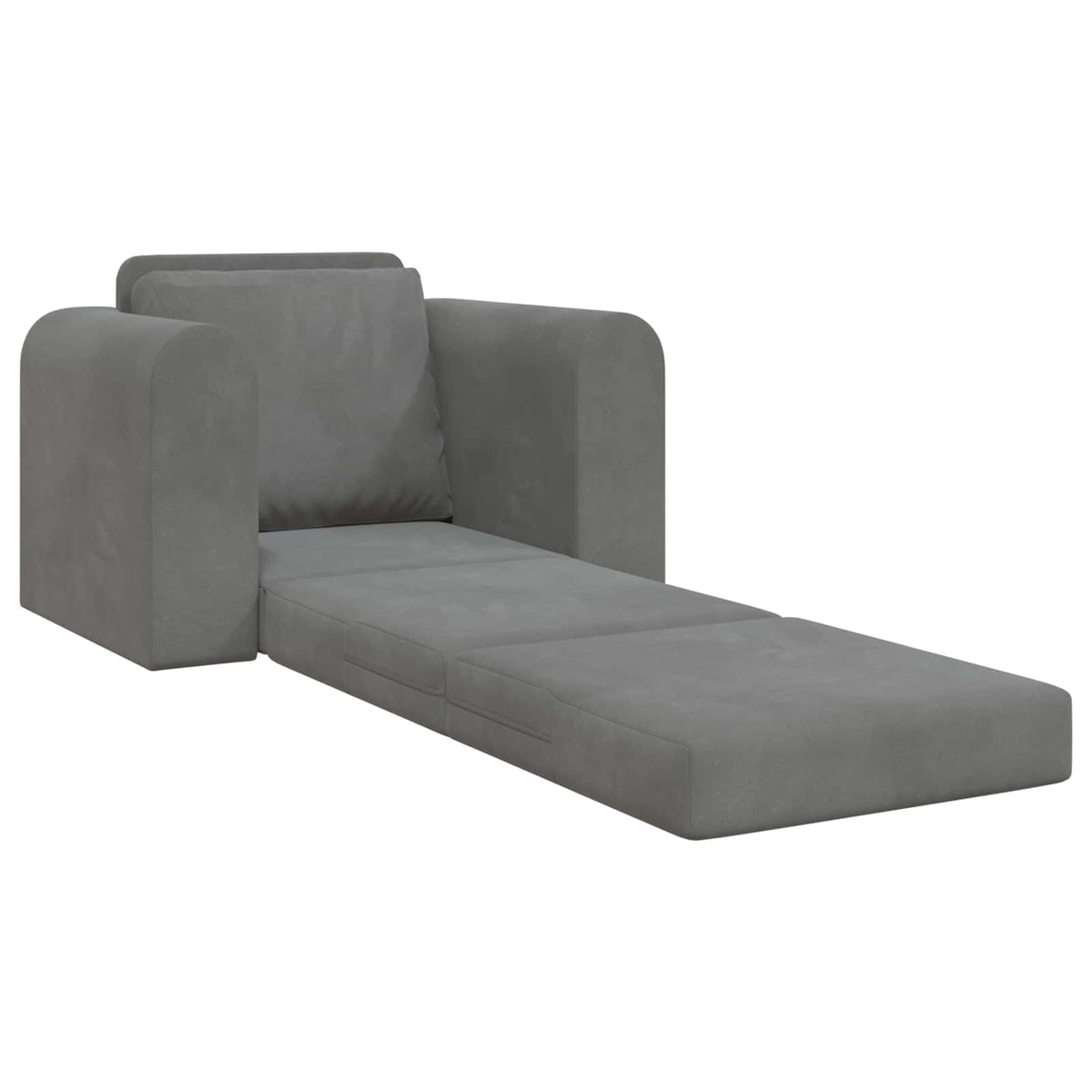 vidaXL Folding Sofa Bed Dark Grey 98 x 71 x 83 cm Velvet