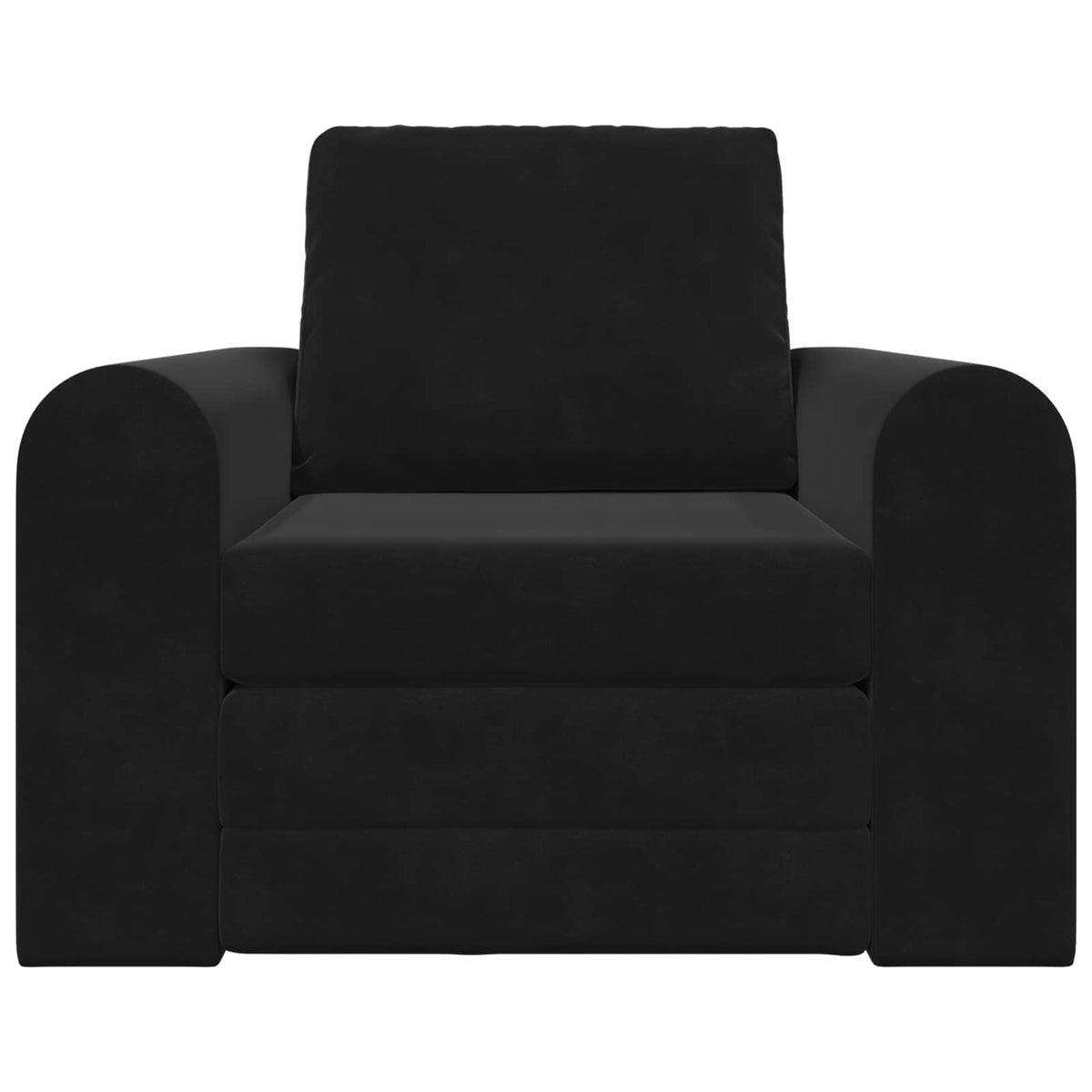 vidaXL Folding Sofa Bed Black 98 x 71 x 83 cm Velvet