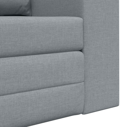 vidaXL Folding Sofa Bed Light Grey 148 x 71 x 83 cm Fabric