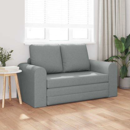 vidaXL Folding Sofa Bed Light Grey 148 x 71 x 83 cm Fabric