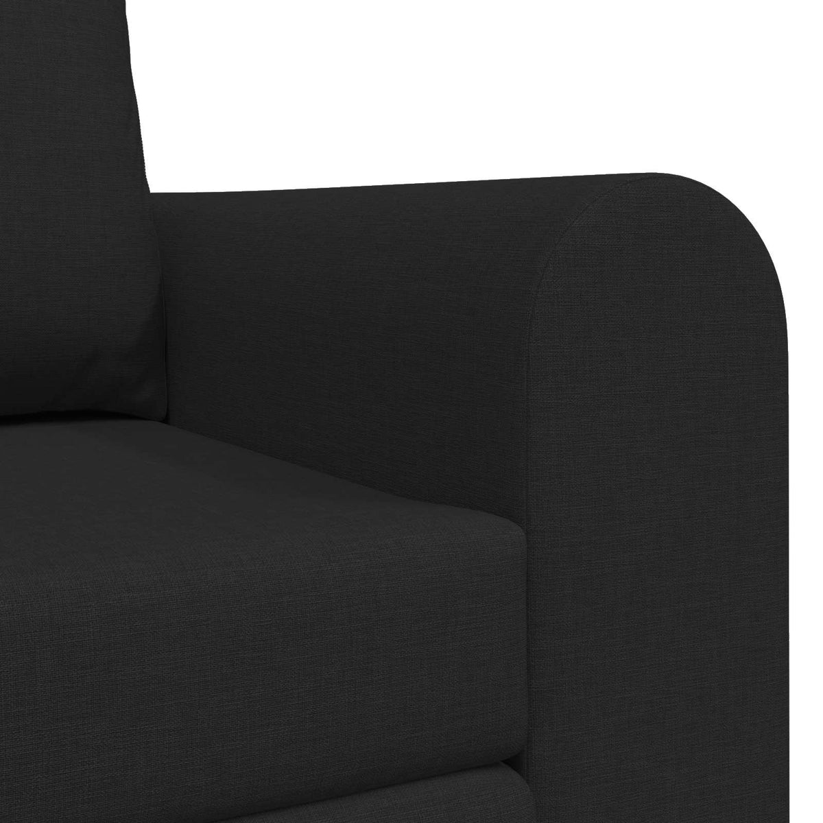 vidaXL Folding Sofa Bed Black 148 x 71 x 83 cm Fabric