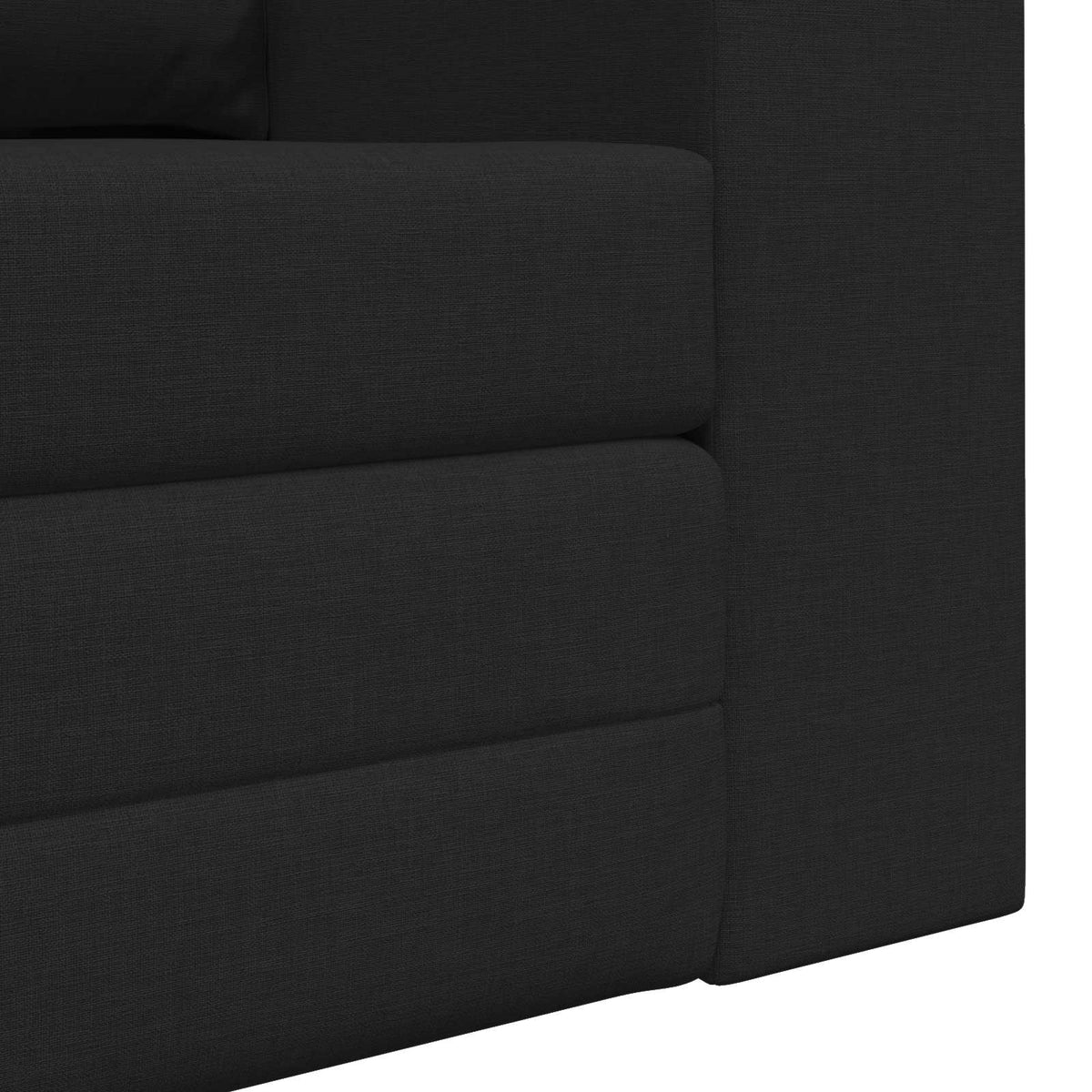 vidaXL Folding Sofa Bed Black 148 x 71 x 83 cm Fabric