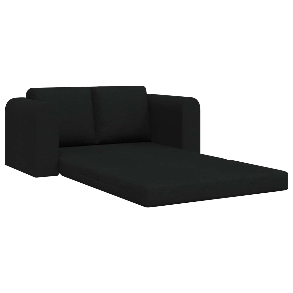 vidaXL Folding Sofa Bed Black 148 x 71 x 83 cm Fabric