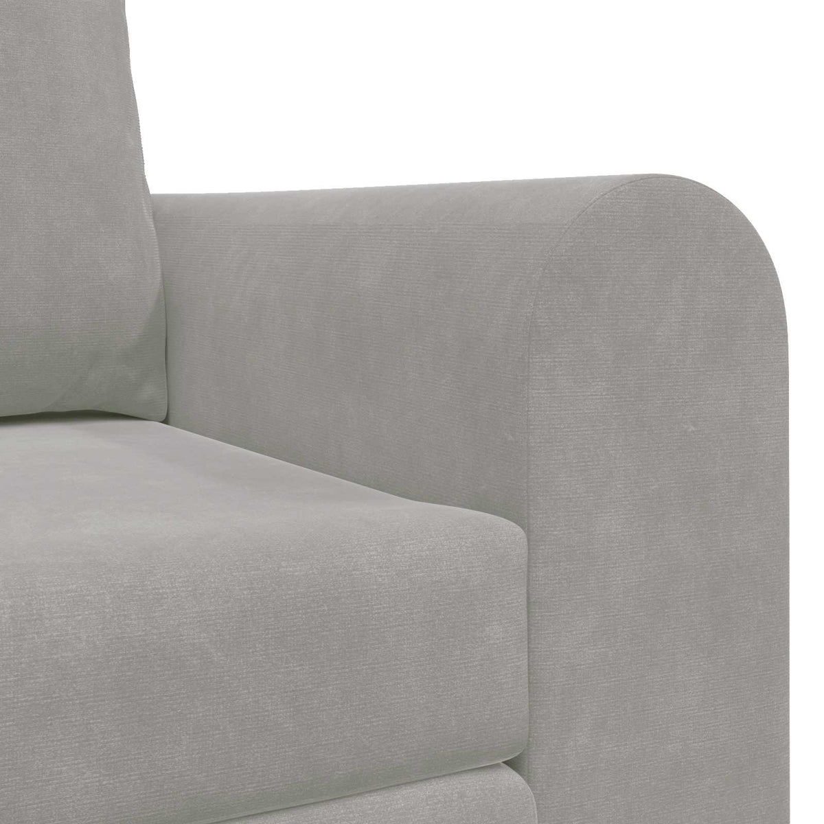 vidaXL Folding Sofa Bed Light Grey 148 x 71 x 83 cm Velvet