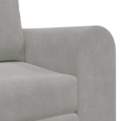 vidaXL Folding Sofa Bed Light Grey 148 x 71 x 83 cm Velvet