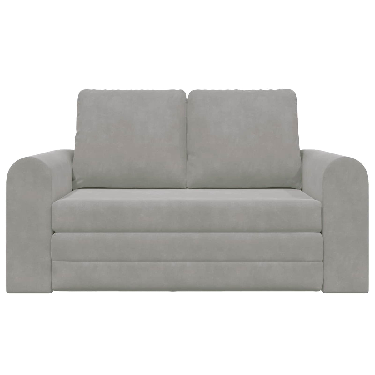 vidaXL Folding Sofa Bed Light Grey 148 x 71 x 83 cm Velvet
