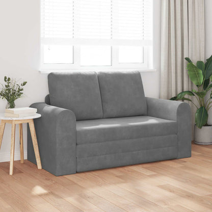 vidaXL Folding Sofa Bed Dark Grey 148 x 71 x 83 cm Velvet