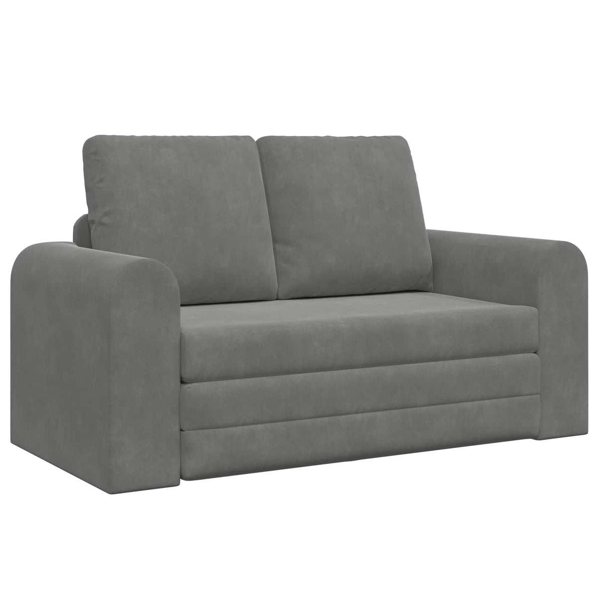 vidaXL Folding Sofa Bed Dark Grey 148 x 71 x 83 cm Velvet