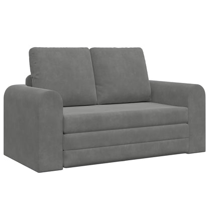 vidaXL Folding Sofa Bed Dark Grey 148 x 71 x 83 cm Velvet