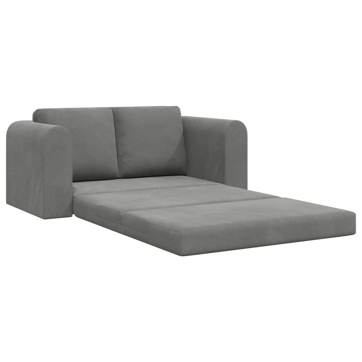 vidaXL Folding Sofa Bed Dark Grey 148 x 71 x 83 cm Velvet