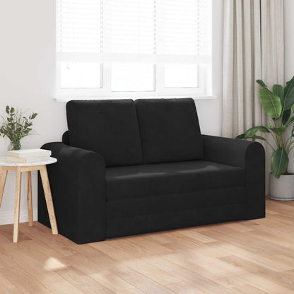 vidaXL Folding Sofa Bed Black 148 x 71 x 83 cm Velvet