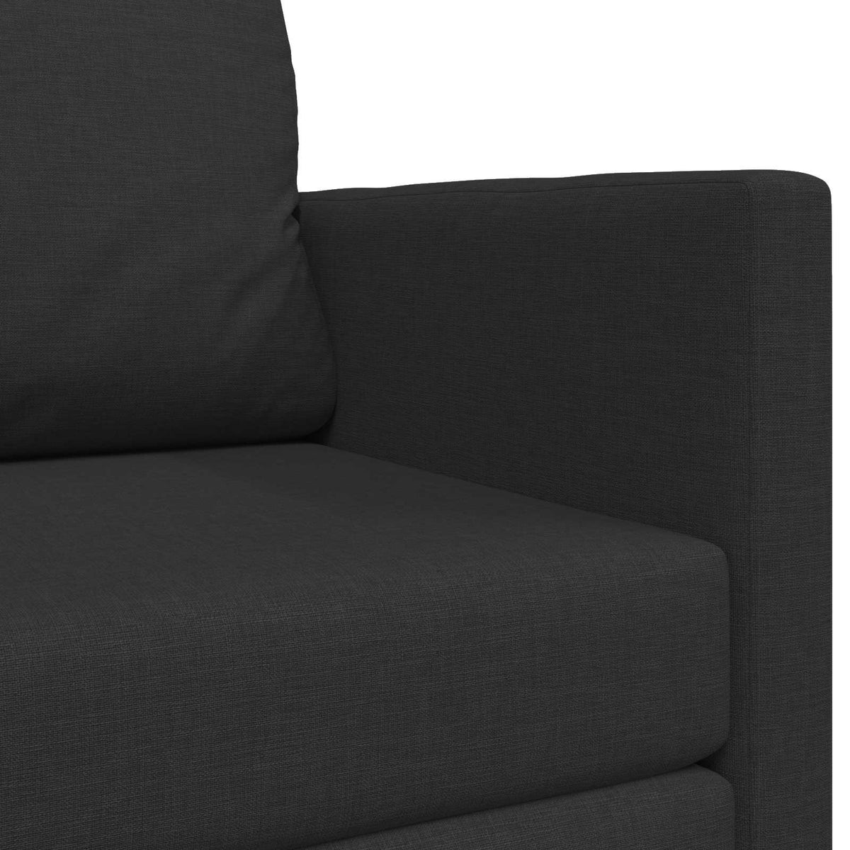 vidaXL 2-Seater Folding Sofa Bed Black 124 x 71 x 78 cm Fabric