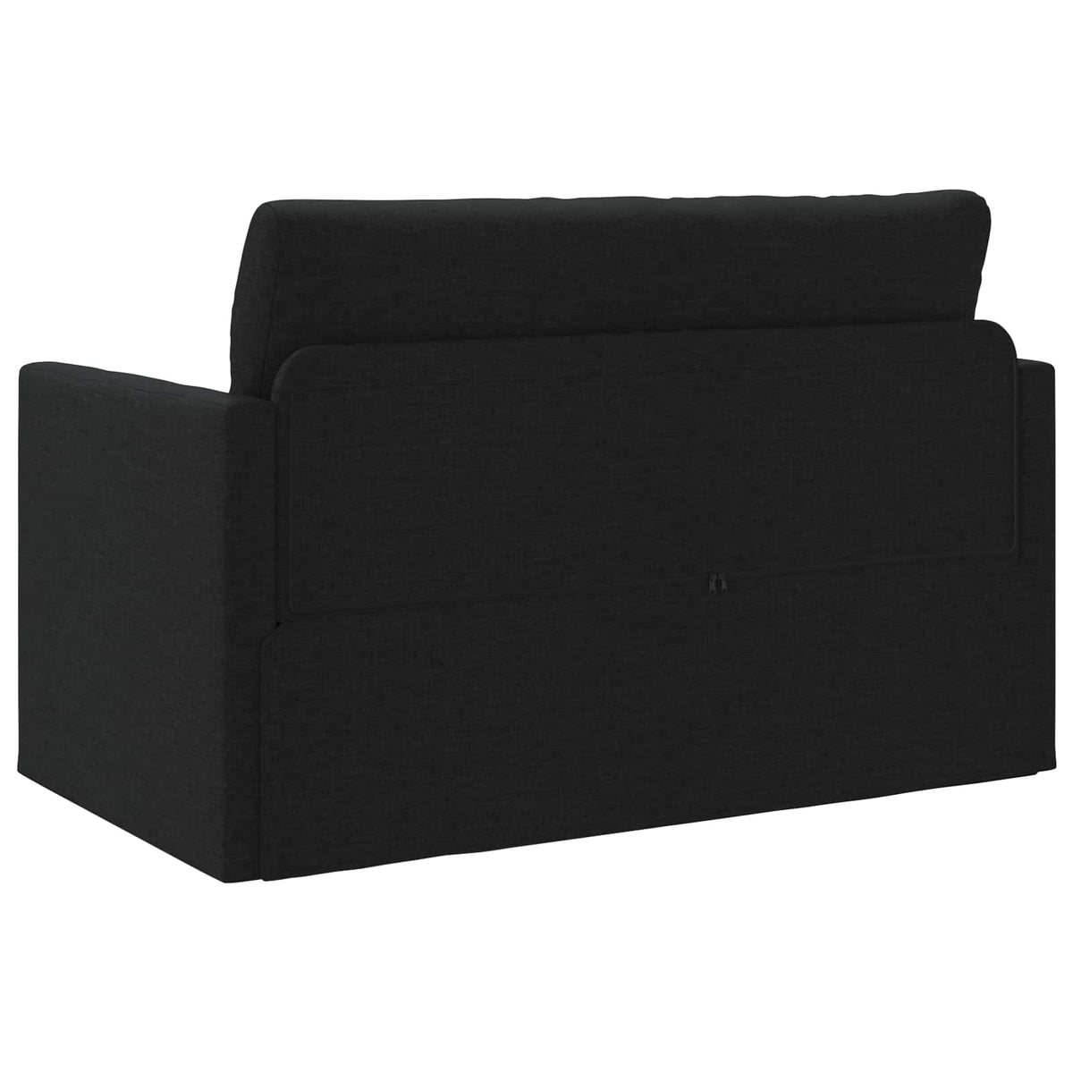 vidaXL 2-Seater Folding Sofa Bed Black 124 x 71 x 78 cm Fabric
