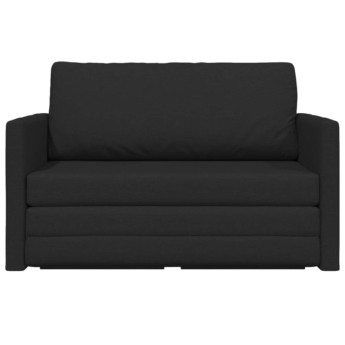 vidaXL 2-Seater Folding Sofa Bed Black 124 x 71 x 78 cm Fabric