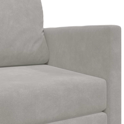 vidaXL Folding Sofa Bed Light Grey 124 x 71 x 78 cm Velvet