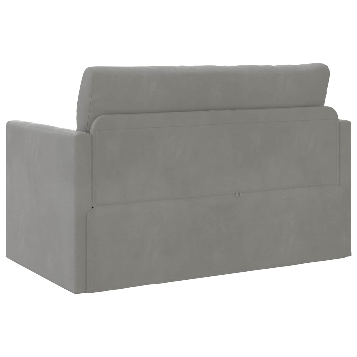 vidaXL Folding Sofa Bed Light Grey 124 x 71 x 78 cm Velvet
