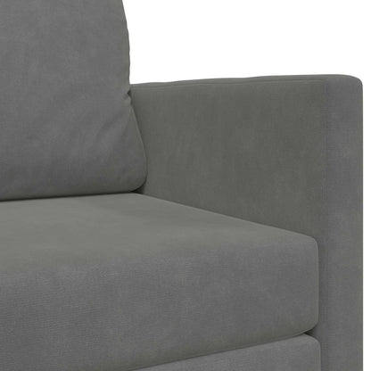 vidaXL Folding Sofa Bed Dark Grey 124 x 71 x 78 cm Velvet