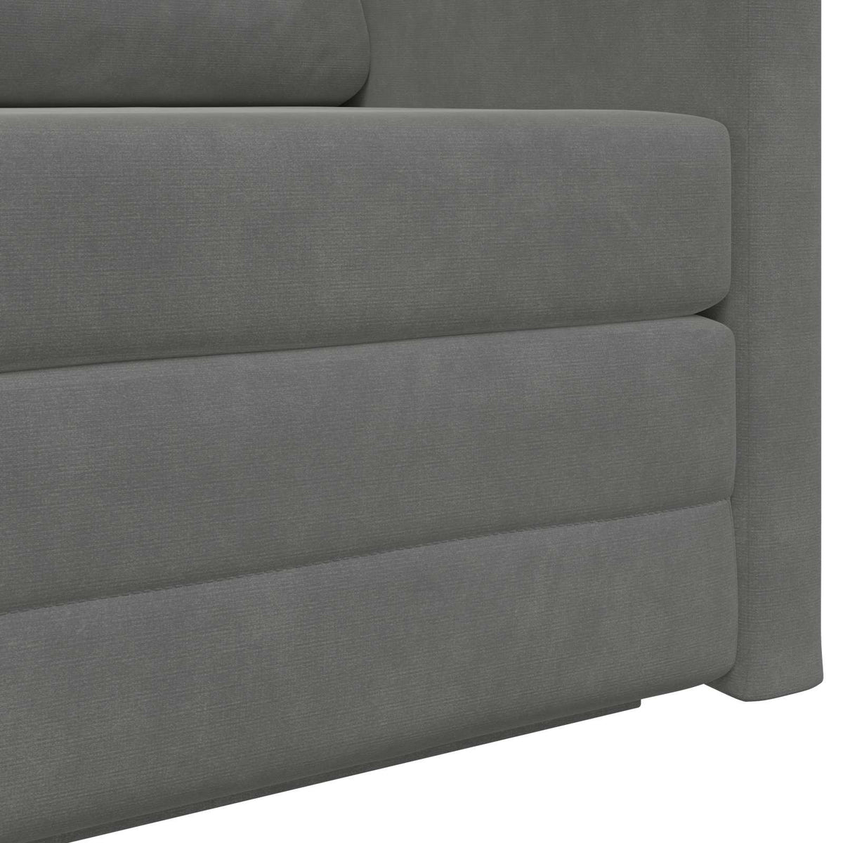 vidaXL Folding Sofa Bed Dark Grey 124 x 71 x 78 cm Velvet