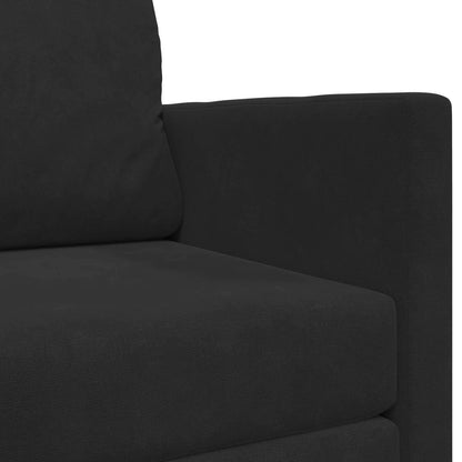 vidaXL Folding Sofa Bed Black 124 x 71 x 78 cm Velvet