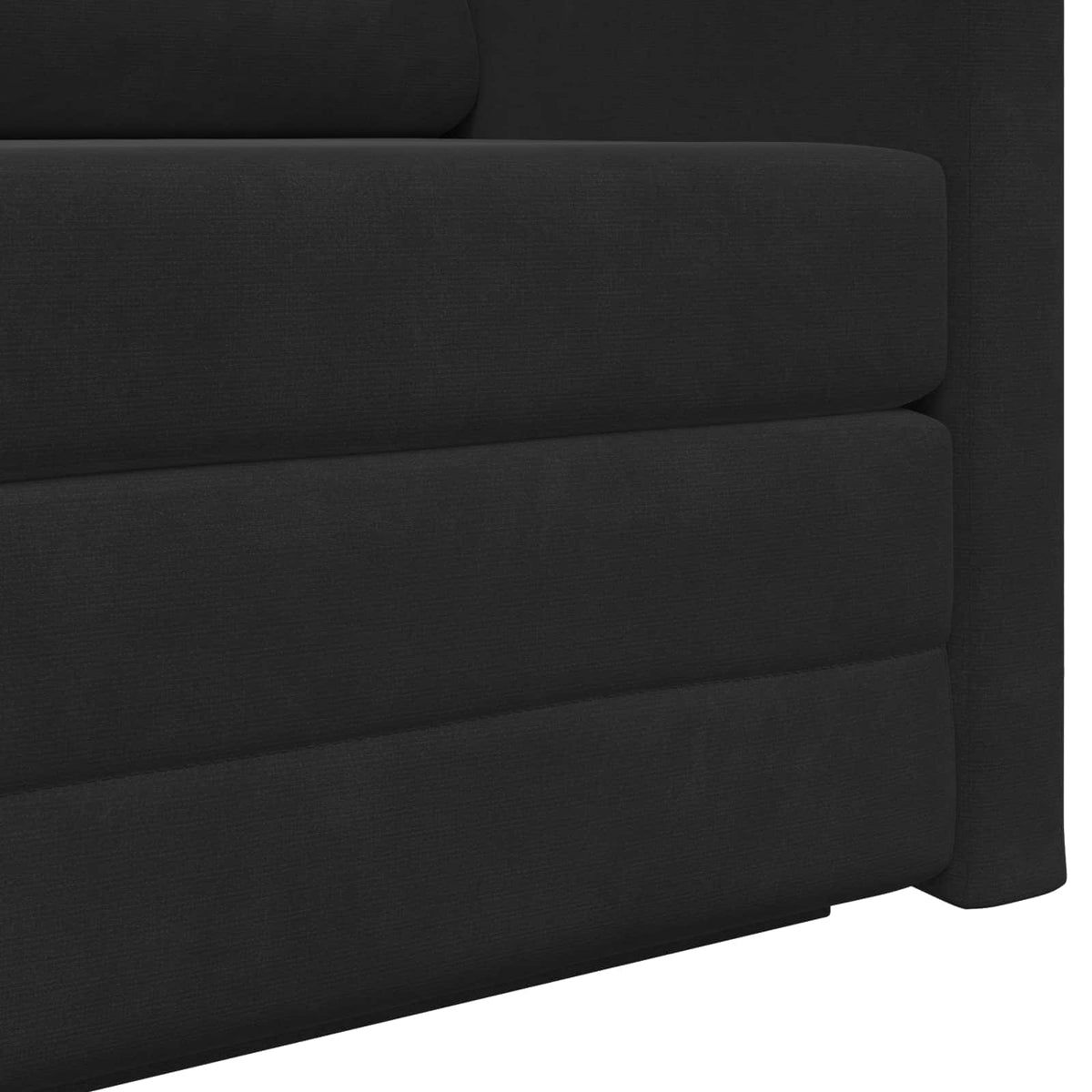 vidaXL Folding Sofa Bed Black 124 x 71 x 78 cm Velvet