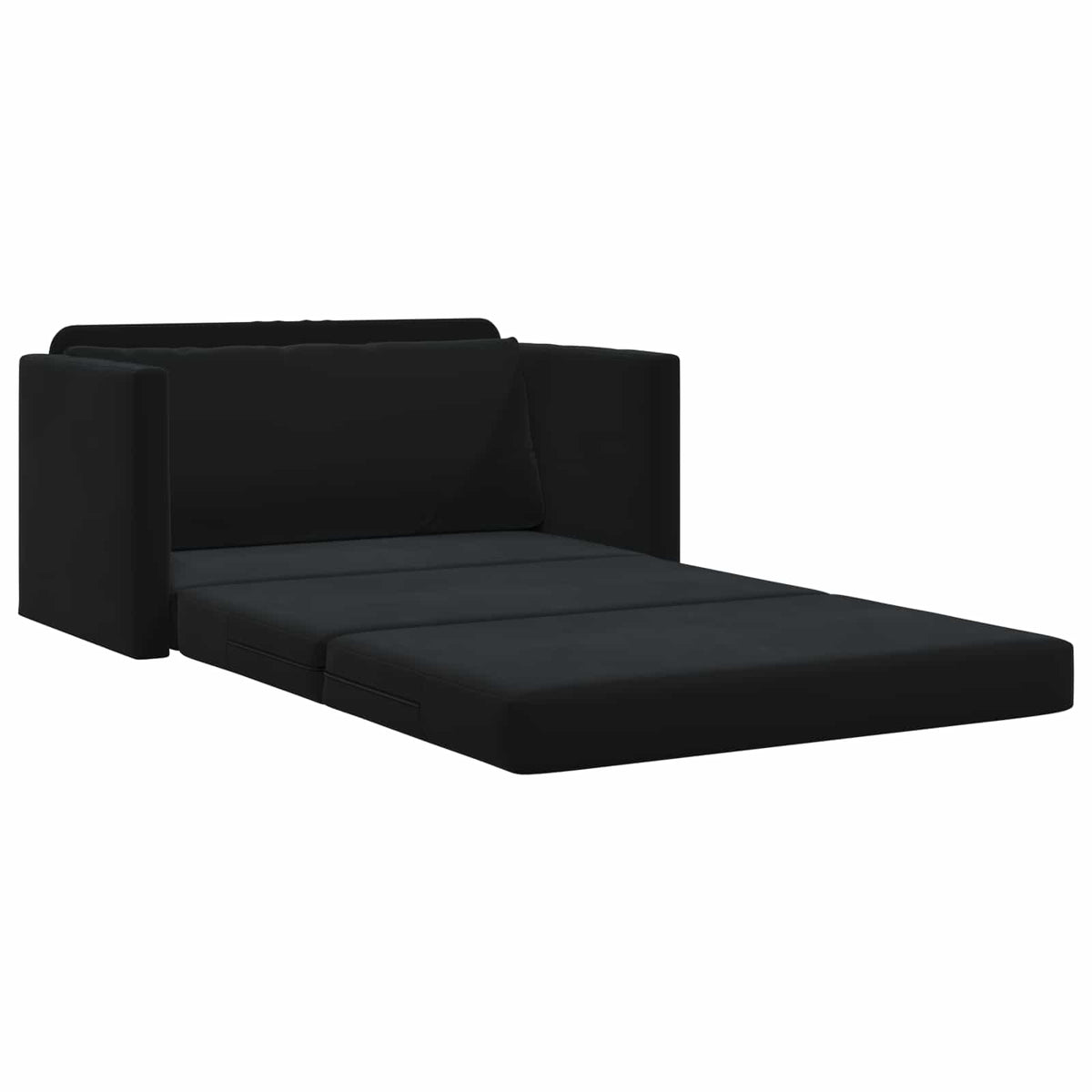 vidaXL Folding Sofa Bed Black 124 x 71 x 78 cm Velvet