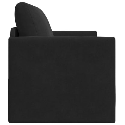 vidaXL Folding Sofa Bed Black 124 x 71 x 78 cm Velvet