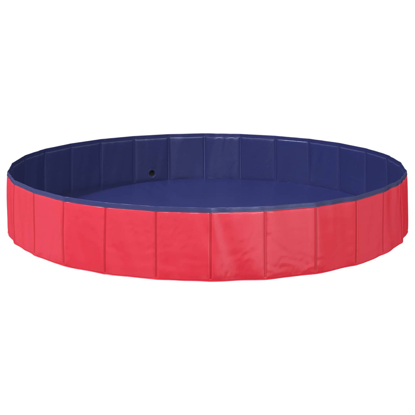 vidaXL Children Swimming Pool Folding Red Ø200 x 30 cm