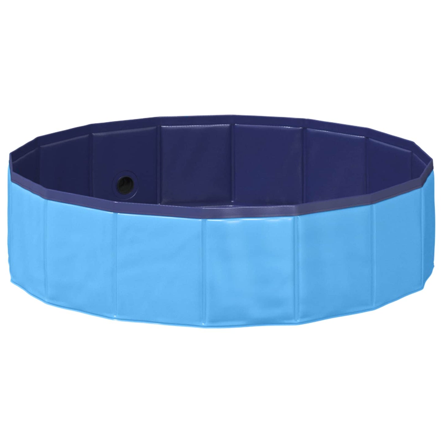 vidaXL Children Swimming Pool Folding Blue Ø 80 x 20 cm