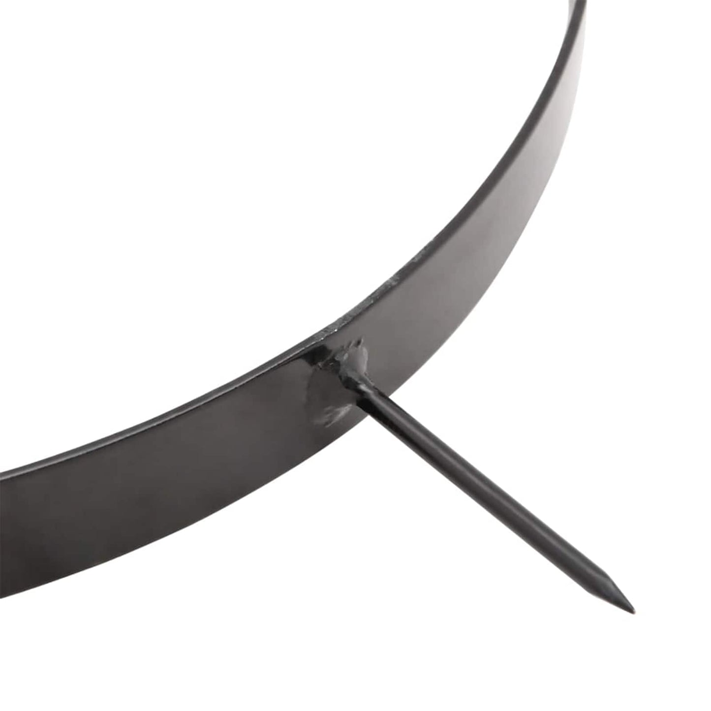 vidaXL Garden Lawn Roller Pull with Aerator Clamps Ø 30 x 90 cm Steel - Black