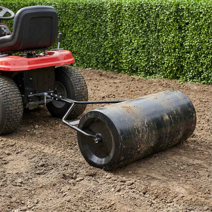 vidaXL Garden Lawn Roller 120 x 99 cm 110 L Iron - Black