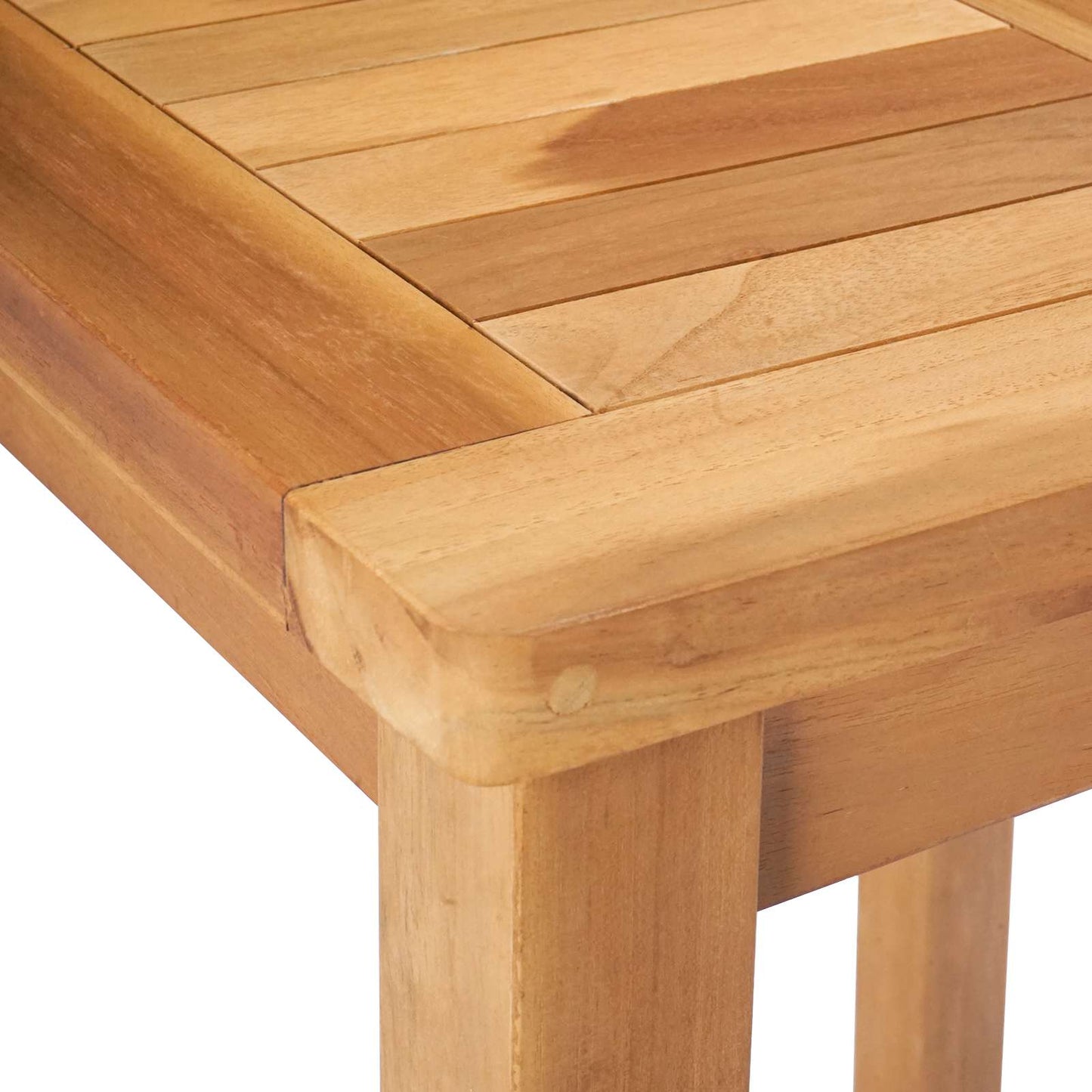 vidaXL Bar Table Natural 60 x 60 x 105 cm Solid-Teak - Brown