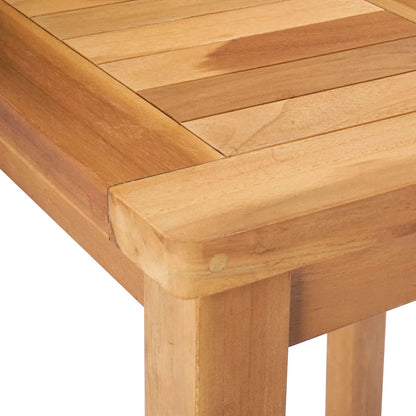 vidaXL Bar Table Natural 60 x 60 x 105 cm Solid-Teak - Brown