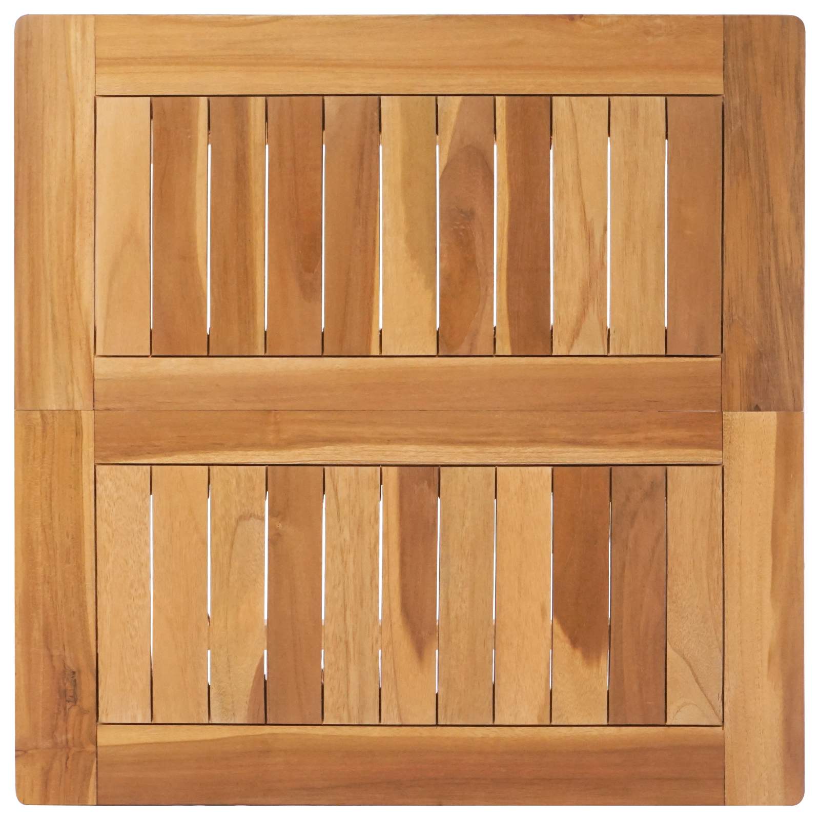 vidaXL Bar Table Natural 60 x 60 x 105 cm Solid-Teak - Brown
