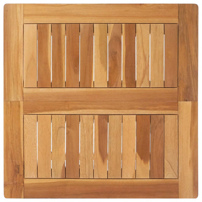 vidaXL Bar Table Natural 60 x 60 x 105 cm Solid-Teak - Brown