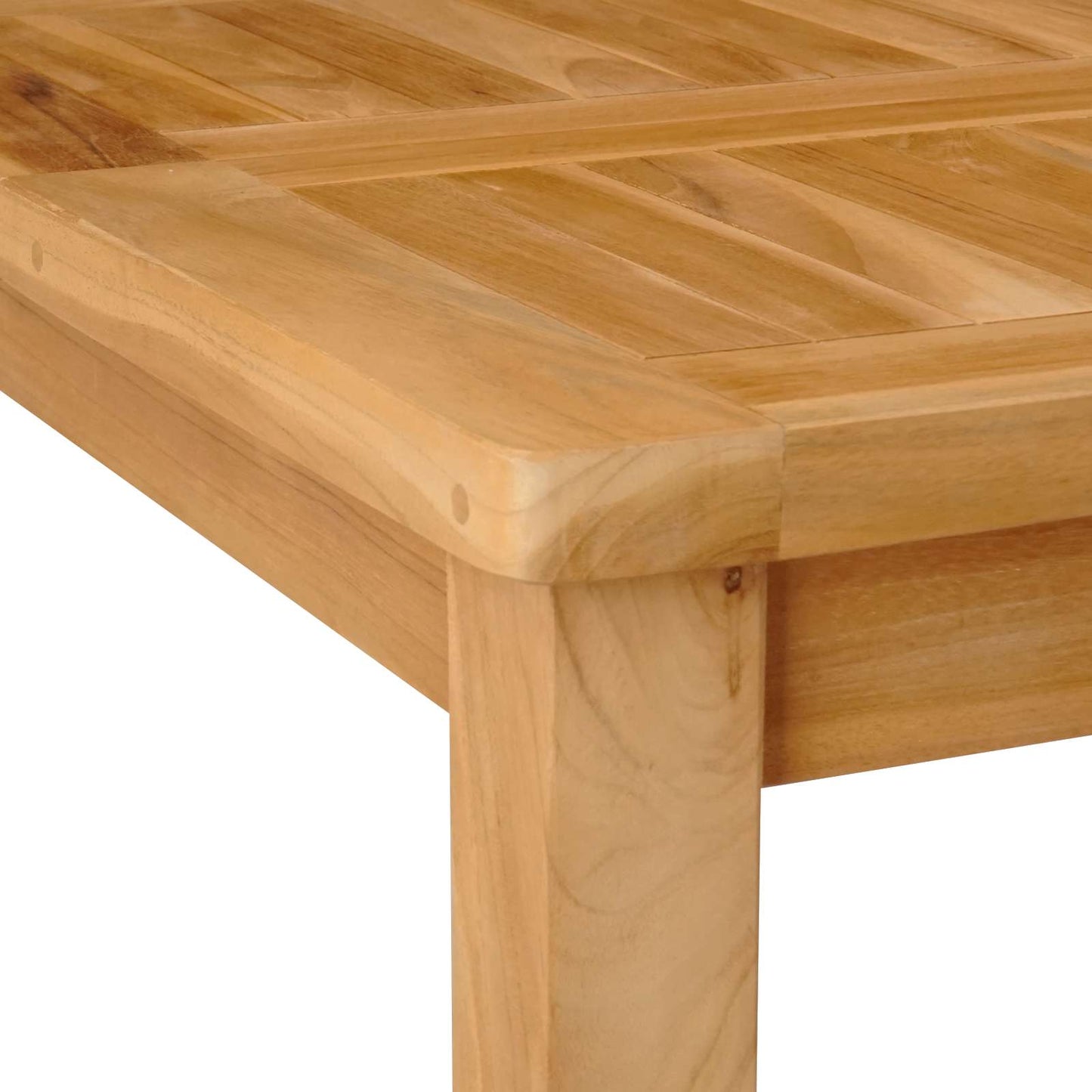 vidaXL Bar Table Natural 110 x 60 x 105 cm Solid-Teak - Brown