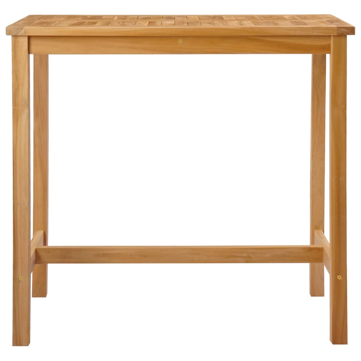 vidaXL Bar Table Natural 110 x 60 x 105 cm Solid-Teak - Brown