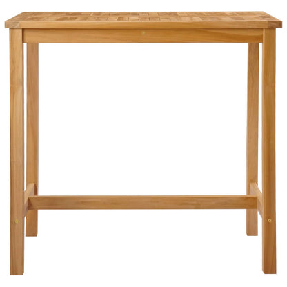 vidaXL Bar Table Natural 110 x 60 x 105 cm Solid-Teak - Brown