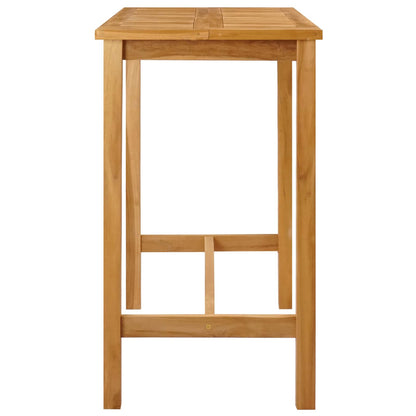 vidaXL Bar Table Natural 110 x 60 x 105 cm Solid-Teak - Brown