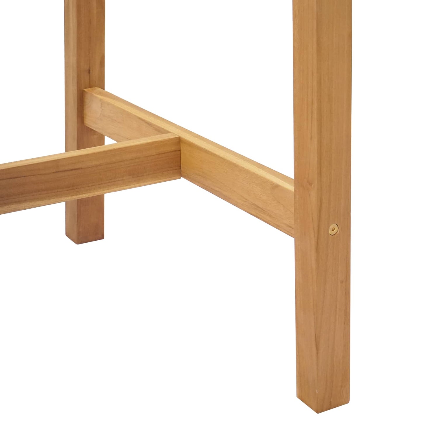vidaXL Bar Table Natural 150 x 75 x 105 cm Solid Teak Wood - Brown