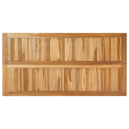 vidaXL Bar Table Natural 150 x 75 x 105 cm Solid Teak Wood - Brown